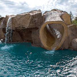 ClifRock Waterslide by H&M Landscaping.