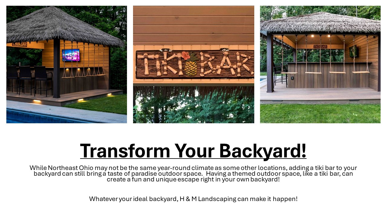 Cleveland Area Landscaping Company Installs Outdoor Tiki Bars
