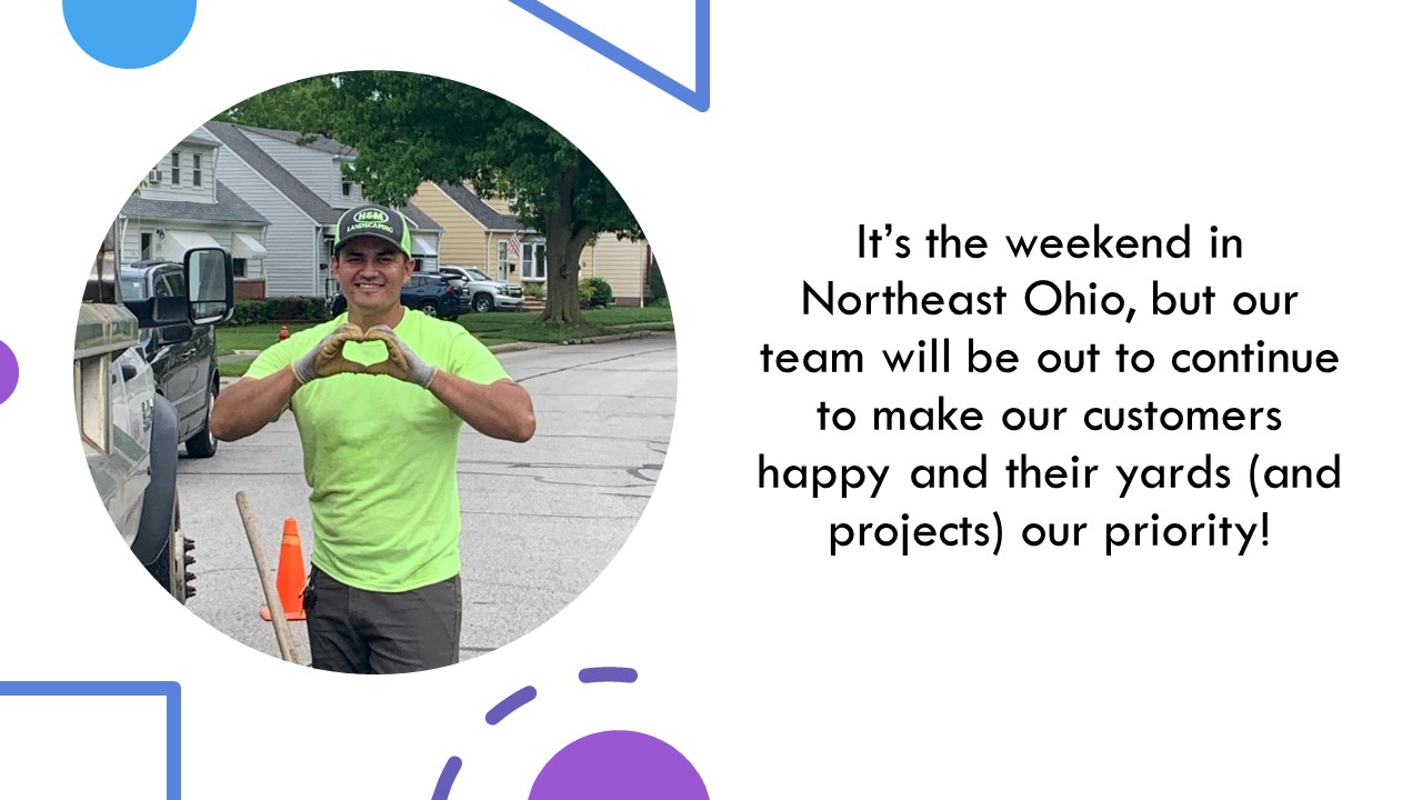 Cleveland Area Landscapers Work the Weekend for Customers in Northeast Ohio