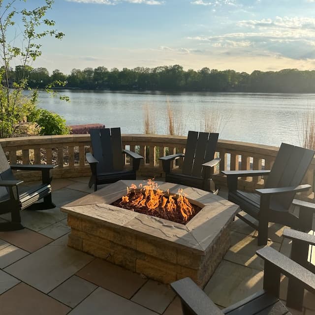 Cleveland Area Custom Paver Patio & Fire Pit located in Northeast Ohio