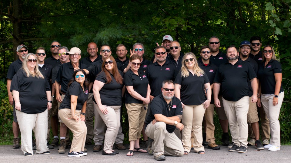 Cleveland Landscapers with Masks from the H&M Landscaping Team