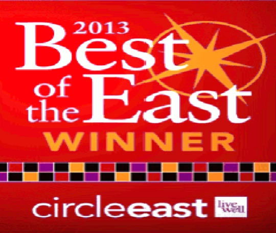 Best of the East Winner award from Cleveland Magazine for landscape contractor excellence in 2013, shown in Award-9.webp.
