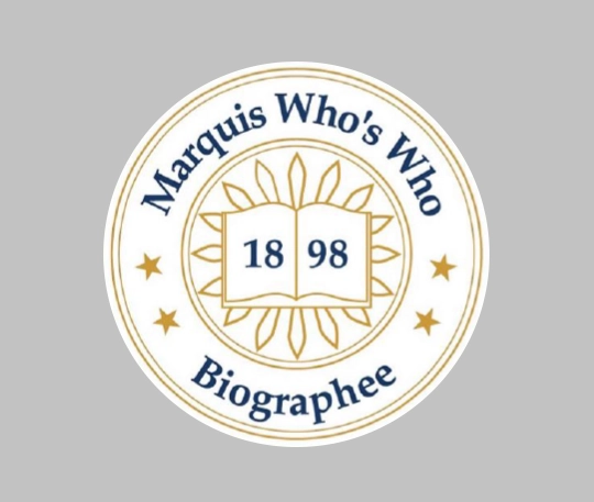 Marquis Who’s Who Biographee seal honoring the president of H&M Landscaping for professional achievement, displayed in Award-2.webp.